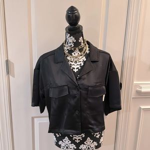 KENDALL & KYLIE satin cropped top